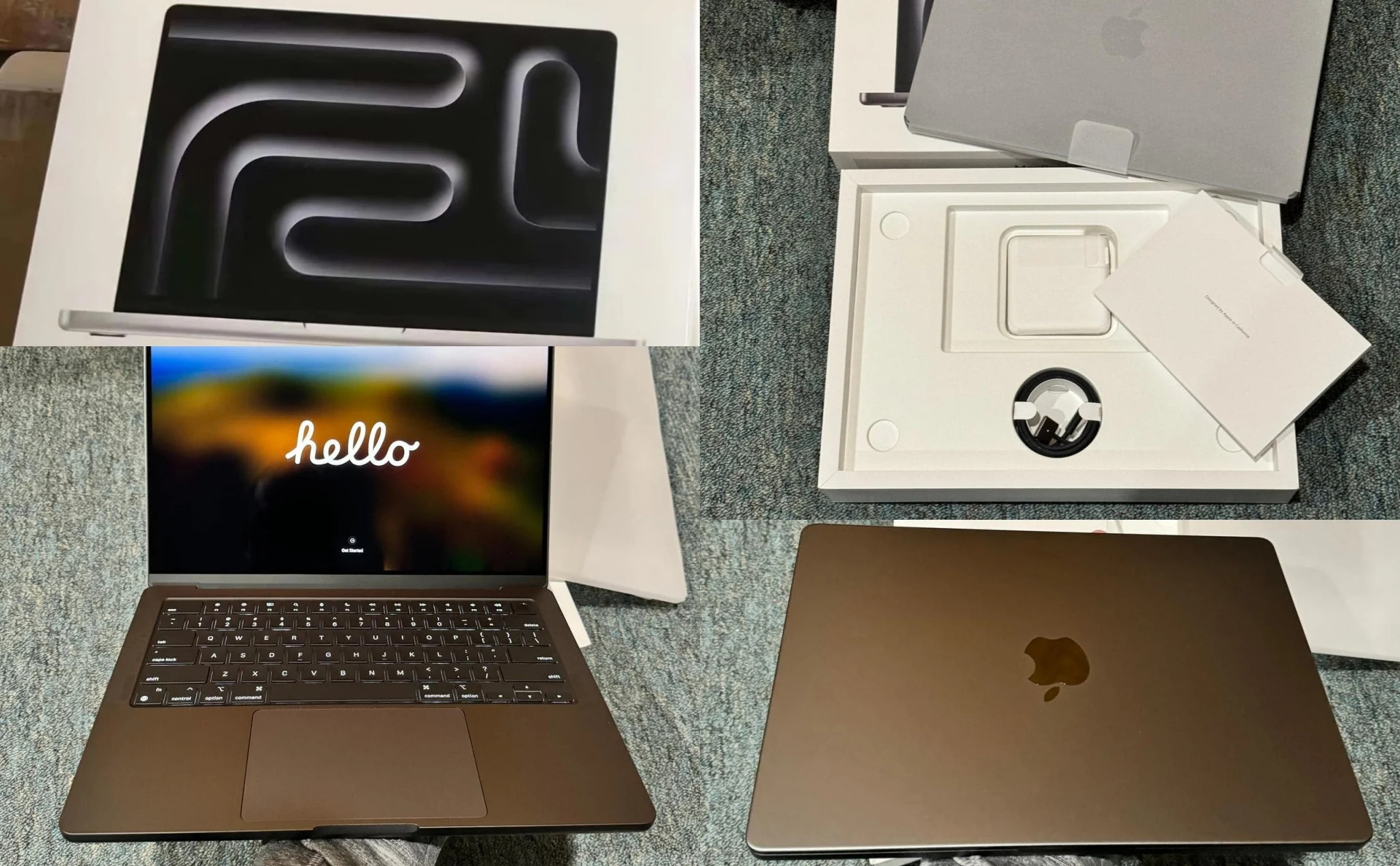 Hình ảnh mở hộp Macbook Pro M3 Pro