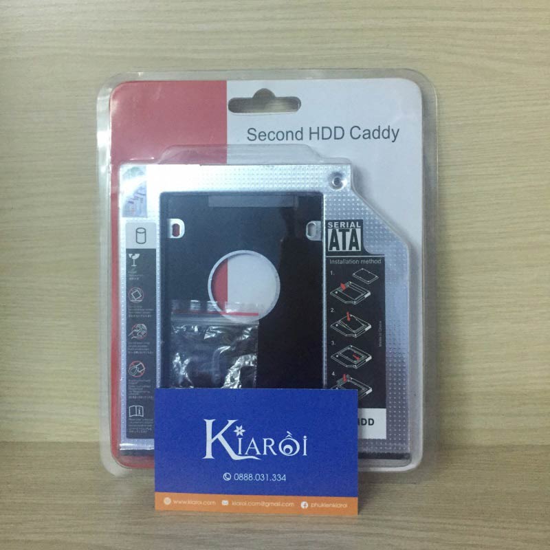 Caddy bay cho ổ cứng 2.5 kết nối SATA loại 9.5mm